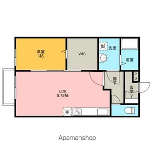 スカイコート【1階】の間取り