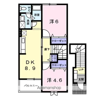 エクセルメゾンB【2階】の間取り
