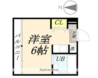 ラ・メール撫川【1階】の間取り