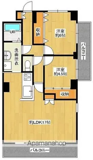 フローリッシュ広呂原【5階】の間取り