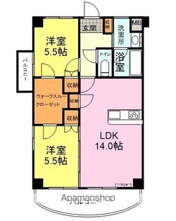 グルーヴ新下関【403号室】の間取り