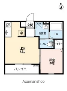 クラムズ黄金【2階】の間取り