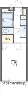 レオパレスルナ51【4階】の間取り