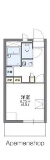 レオパレスFLORA【2階】の間取り
