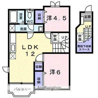 サニーハムレット3【2階】の間取り