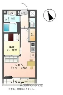パークヒルズ榴ヶ岡 (PARK HILLS 榴ヶ岡)【3階】の間取り