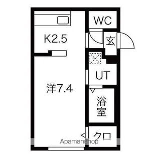 MAISON DE HIRO【201号室】の間取り