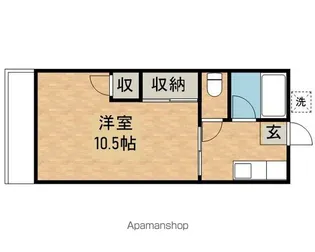コーポ宅井【3階】の間取り