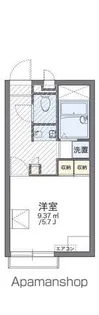 レオパレスどうのもと【201号室】の間取り