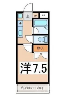センチュリーハイツ国母【306号室号室】の間取り