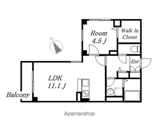 エテルノ幅下【1階】の間取り