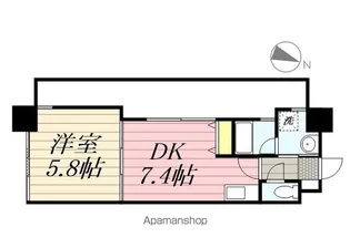 リード中央町【8階】の間取り