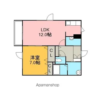 PASEO【203号室】の間取り
