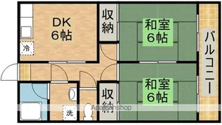 ゆたかハイツ【1階】の間取り