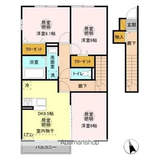 フランシーズ【2階】の間取り