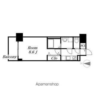 ファステート名古屋駅前アルティス【6階】の間取り
