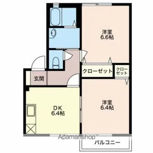 アペックスC【1階】の間取り