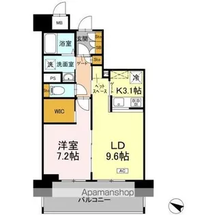 リーラ横浜川和町【3階】の間取り