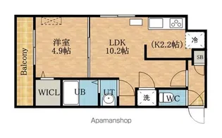 アオアクア白石【3階】の間取り