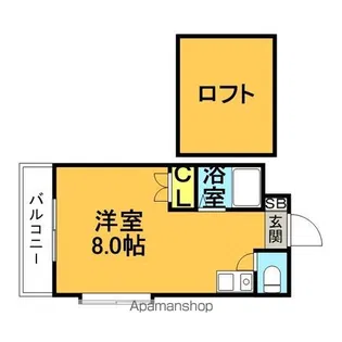 セピアハイツ日佐【2階】の間取り