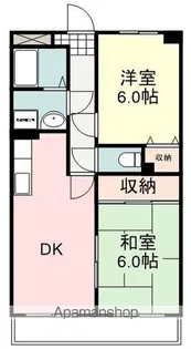マイシティオグロ【510号室】の間取り