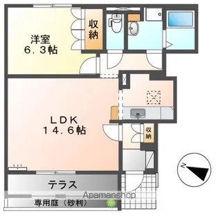ヴェスパー【1階】の間取り