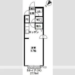 ル・ノール白石駅前Ⅰ【406号室】の間取り