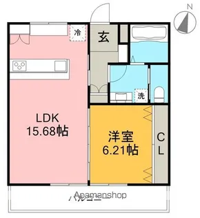 X−INO(シーノ)【3階】の間取り