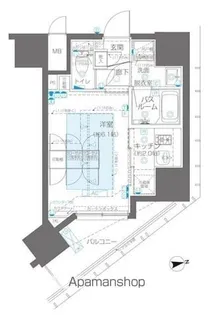 ZOOM新宿御苑前【10階】の間取り