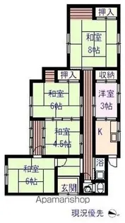 広島県尾道市西土堂町【一戸建】の間取り