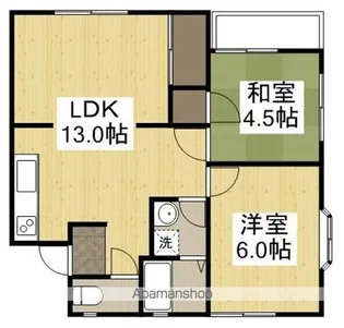 レティシア関Ⅰ【2階】の間取り