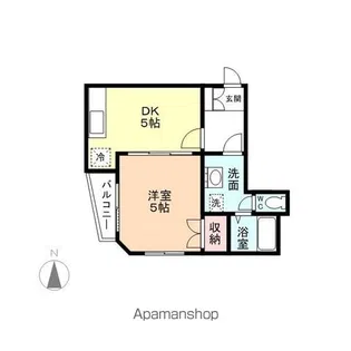 カーサ金代【3階】の間取り