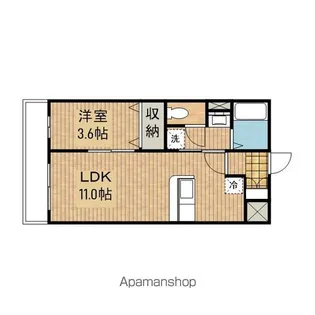 ロジェボアソナード【2階】の間取り