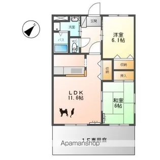 レジデンス O【1階】の間取り