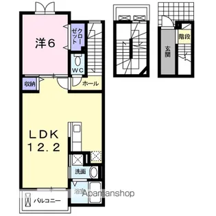 アメニティ下石田Ⅱ【3階】の間取り