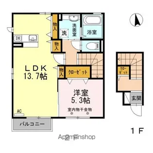 グリーンコートNORTH【2階】の間取り