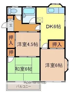 チェリーハイツB棟【2階】の間取り