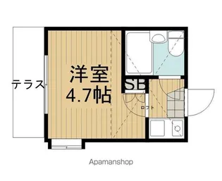 ノヴェルズ61【1階】の間取り
