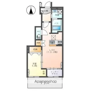ライブコア佐野【1階】の間取り