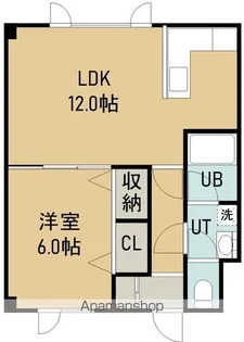 ビュウアミーゴ【102号室】の間取り