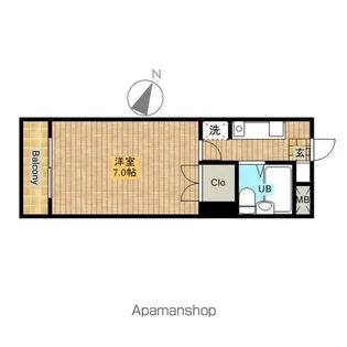 椎名エスポア3【202号室】の間取り