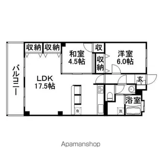 福岡県福岡市南区塩原3丁目【マンション】の間取り