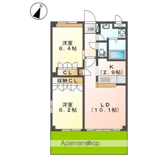 ガーデニングヒルズ上志段味【1階】の間取り