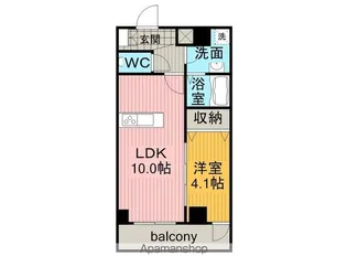 ベラヴィスタ神田【1階】の間取り