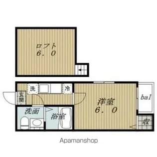 マインハイム枇杷島【1階】の間取り