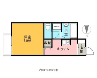レオパレスタカネ【108号室】の間取り