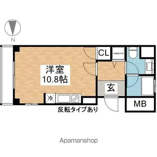 ENSHOWQUATTRO【5B号室】の間取り