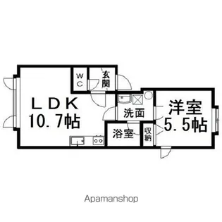 シャロンK【2階】の間取り