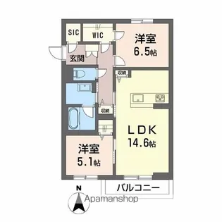 グランスト【2階】の間取り