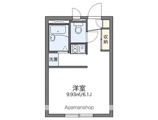 レオパレスアクア【2階】の間取り